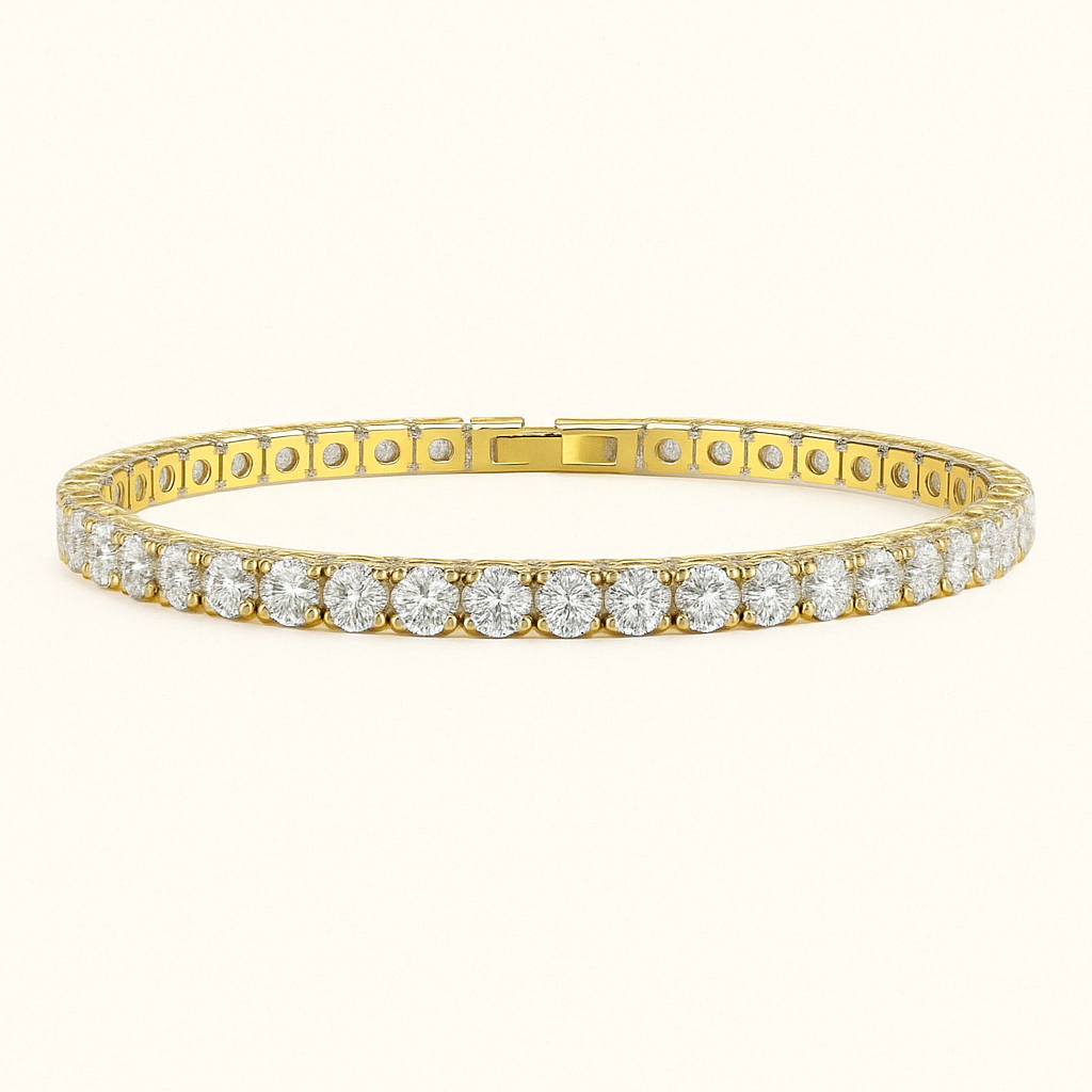 TENNIS Elegantes Armband | Gold