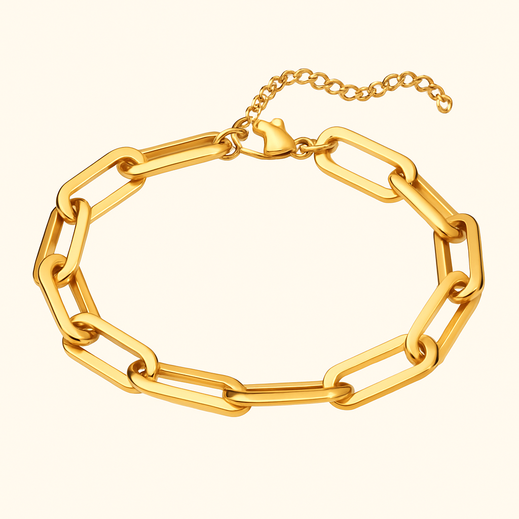 PAPERCLIP Armband | Gold
